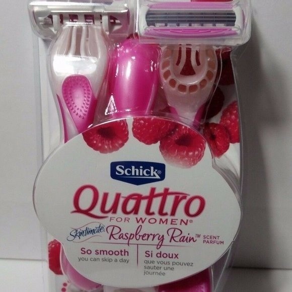 Schick Quattro Razors Rasperry Papaya Complex 5pk